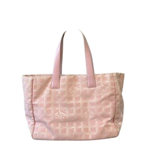 Chanel Travel Ligne Tote* Pink Tote*Rare Color*Very good condition*Hologram*COA - Picture 3 of 13